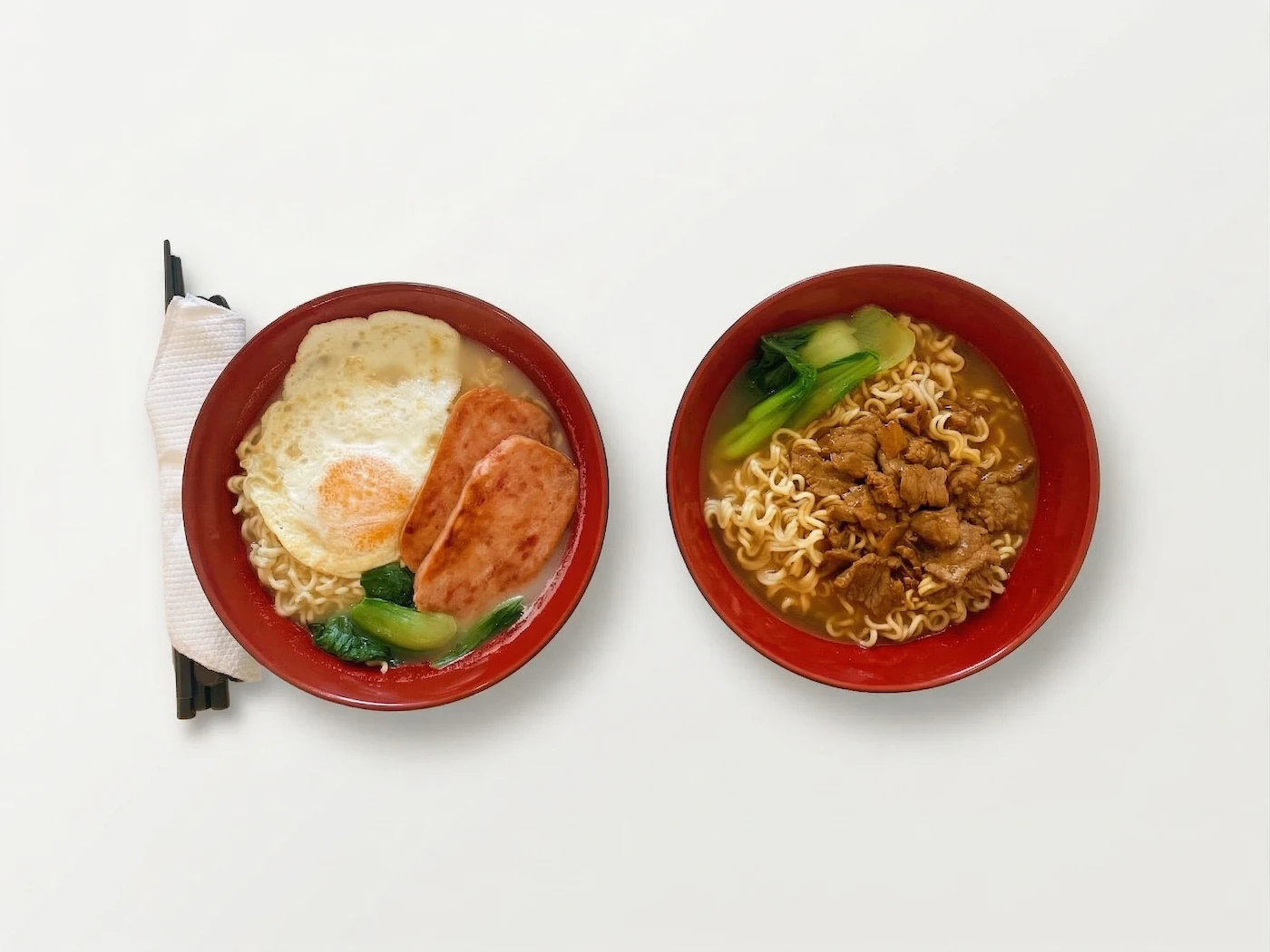 Authentic Cha Chaan Teng noodles at The Peak Hong Kong Cafe, Glebe